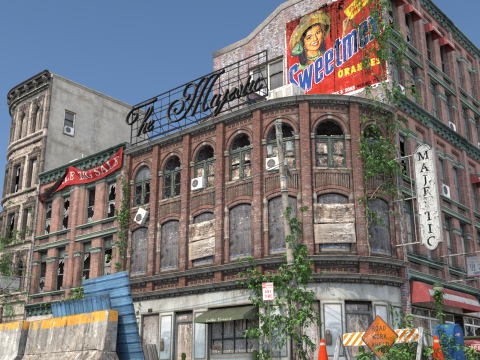 Abandoned City 3D Model