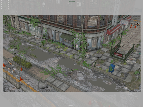 Abandoned City 3D मॉडल