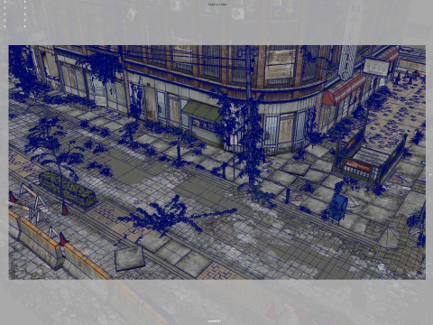 Citt&agrave; abbandonata Modello 3D