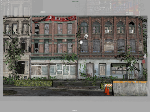 Abandoned City 3D मॉडल