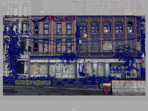 Citt&agrave; abbandonata Modello 3D