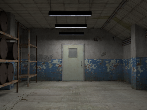 Old warehouse 3D Model