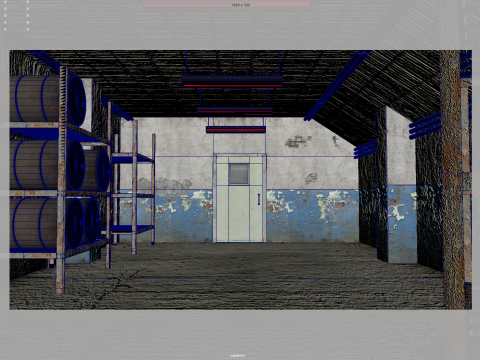 Old warehouse 3D Model