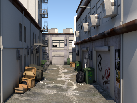 Alley 3Dモデル