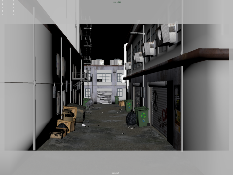 Alley 3D Модель