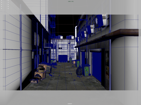 Alley 3D Модель