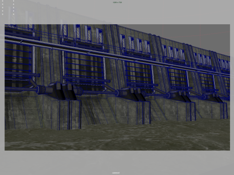Water Dam Modelo 3D