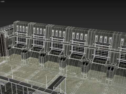 Water Dam Modelo 3D