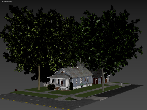 Classic Style American House 3D 모델