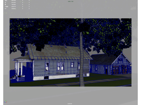 Classic Style American House 3D 모델