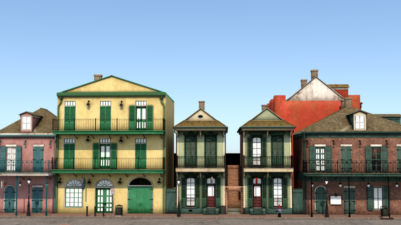 French cities 3D-Modell .c4d .max .obj .3ds .fbx .stl .blend 