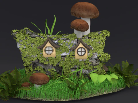 Jungle Cabin 3D Model