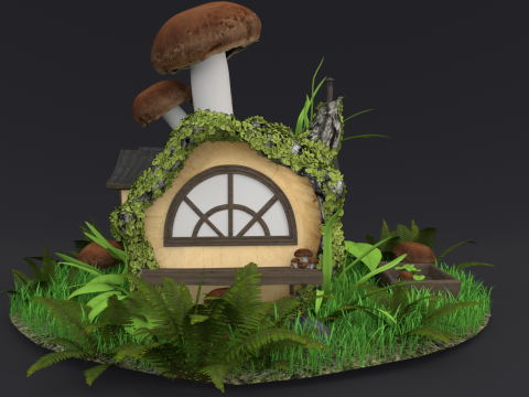 Jungle Cabin 3D Модель