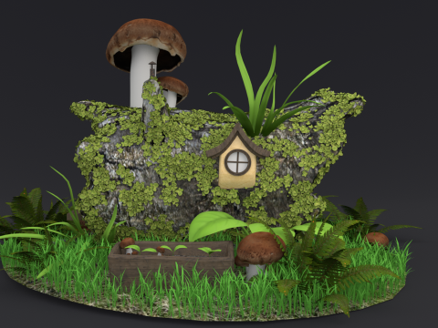 Jungle Cabin 3D Модель