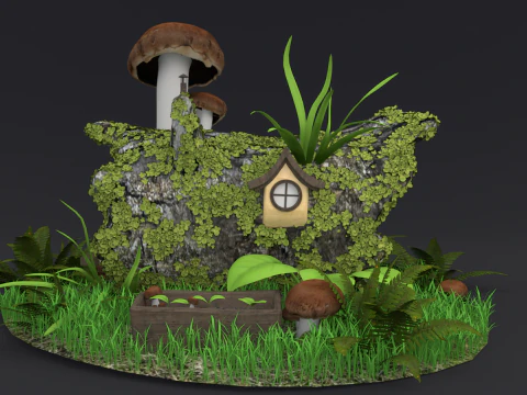 Jungle Cabin 3D Model