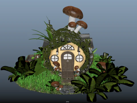 Jungle Cabin 3D Model