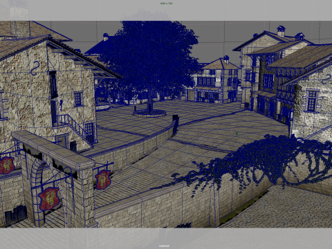 Medieval villages Model 3D