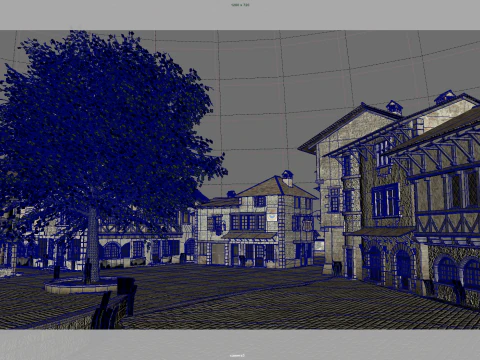 Orta&ccedil;ağ k&ouml;yleri 3D Model