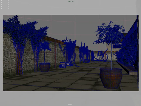 Halaman abad pertengahan Model 3D
