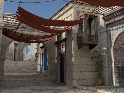 Ancient Town 3D Model