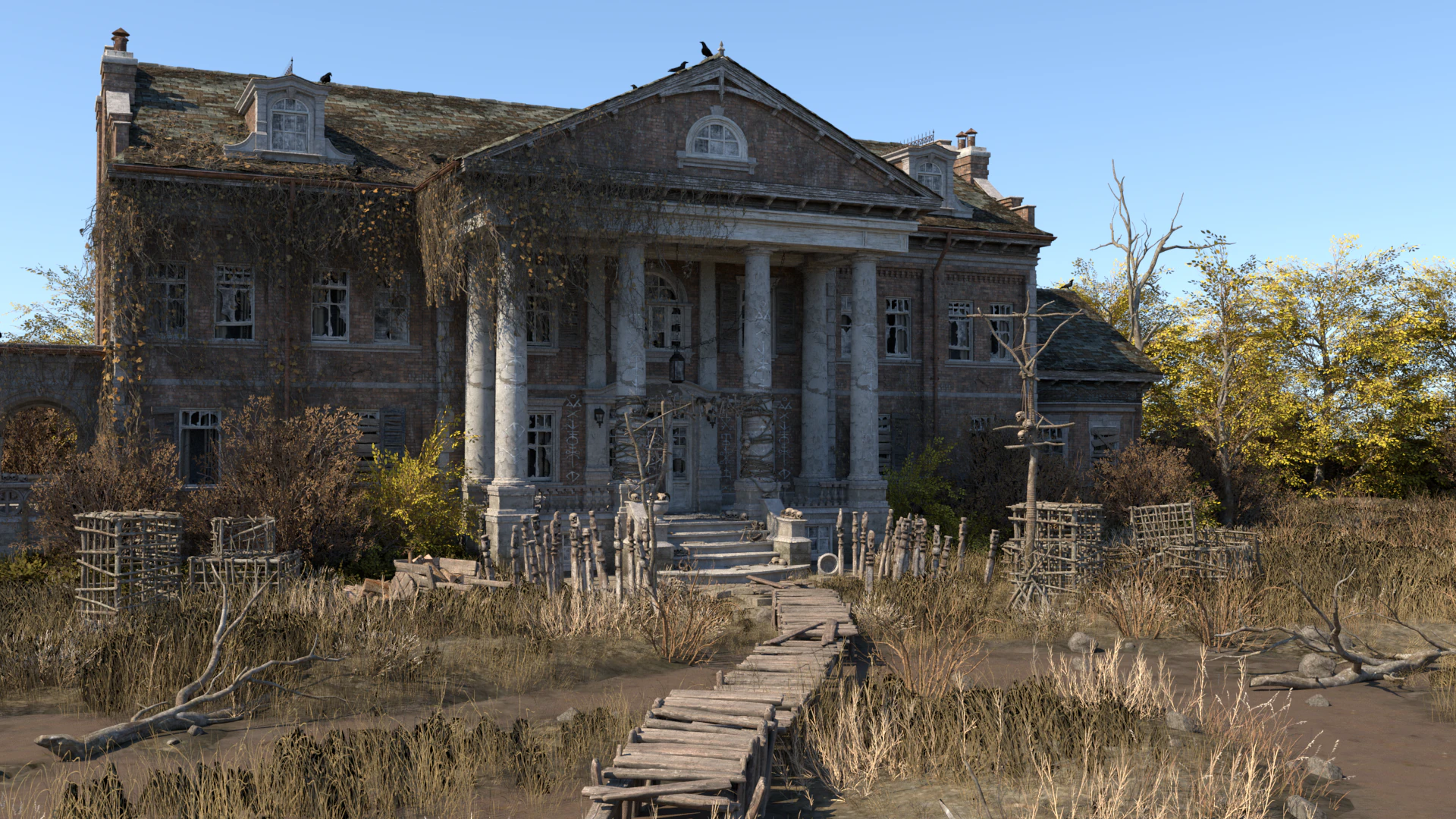 Rundown estate 3D Model .c4d .max .obj .3ds .fbx .stl .blend 