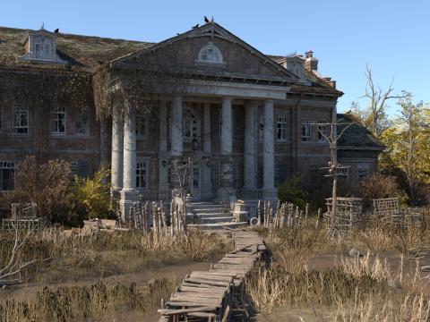 Rundown estate 3D Model