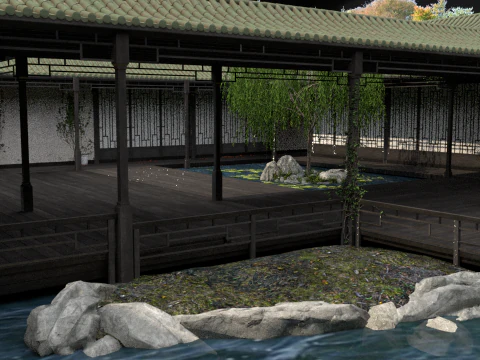 Courtyard 3D Model
