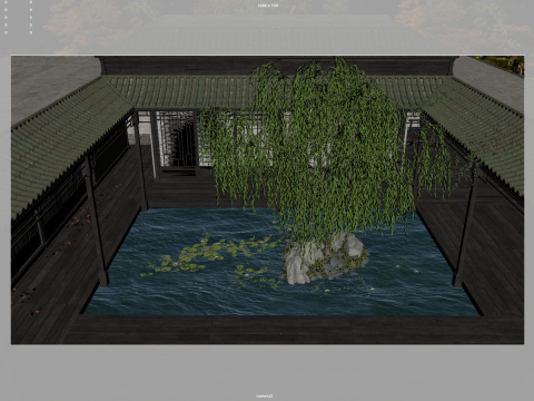 Courtyard 3D Model