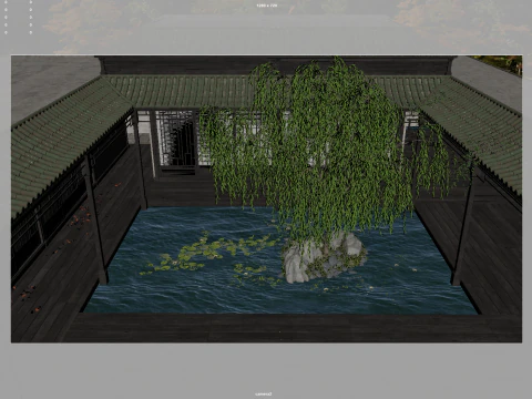 Courtyard 3D Model