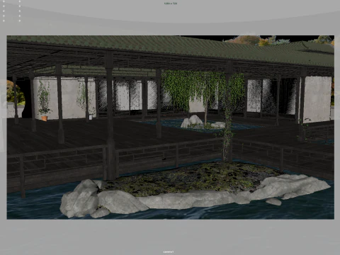 Courtyard 3D Model
