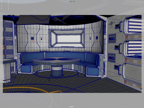 Space Station 3D मॉडल