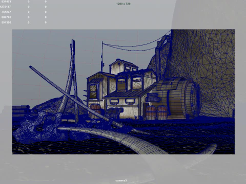 Abandoned houses 3D Model