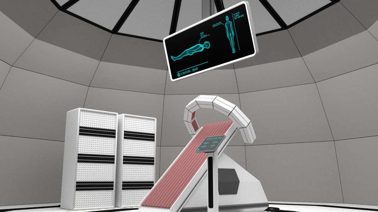 Sci-Fi-Exam-Room 3D Model .c4d .max .obj .3ds .fbx .stl .blend 