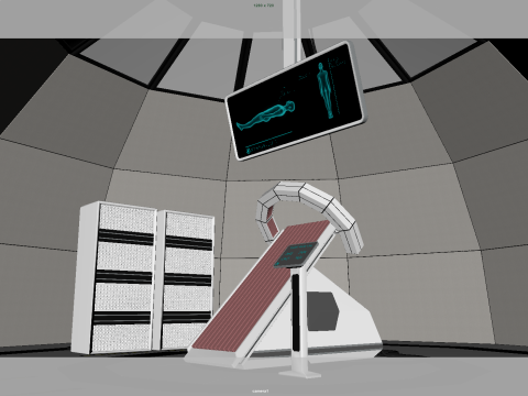 Sci-Fi-Exam-Room 3D Model