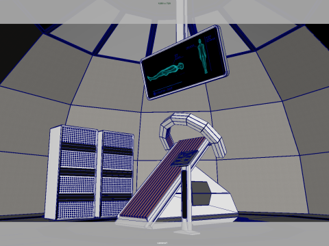 Sci-Fi-Exam-Room 3D Model