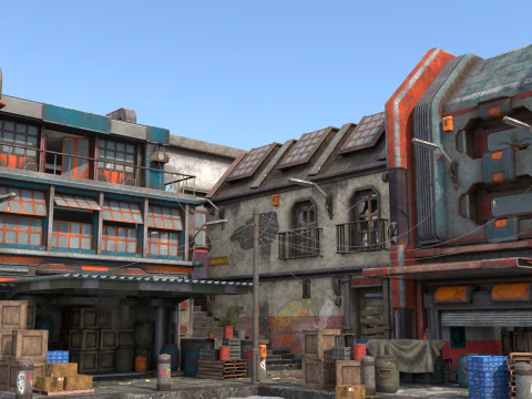 Angolo della citt&agrave; Modello 3D