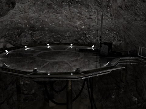 Underground fortress 3D Model
