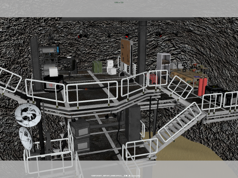 Underground fortress 3D Model