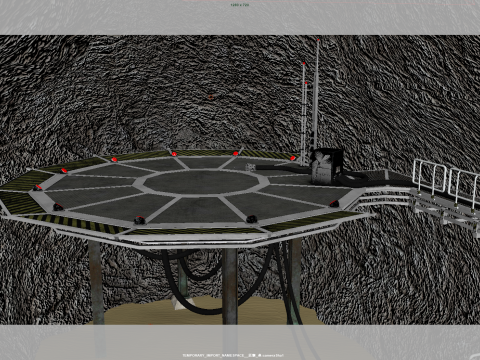 Underground fortress 3D Model