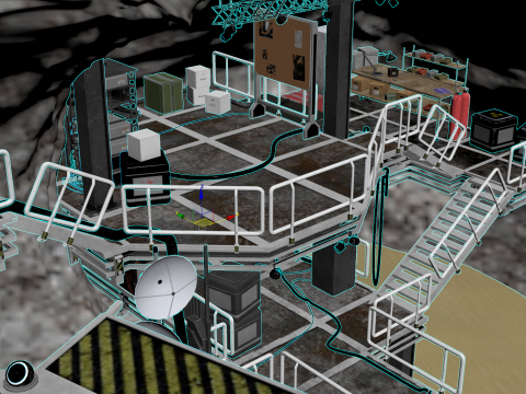 Underground fortress 3D Model