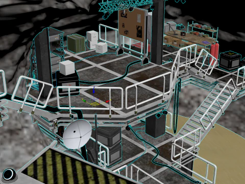Underground fortress 3D Model