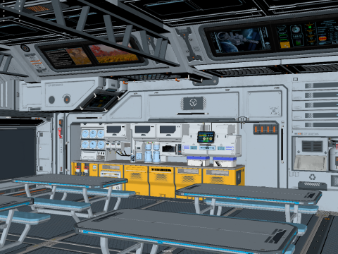 Sci Fi Restaurant 3D मॉडल
