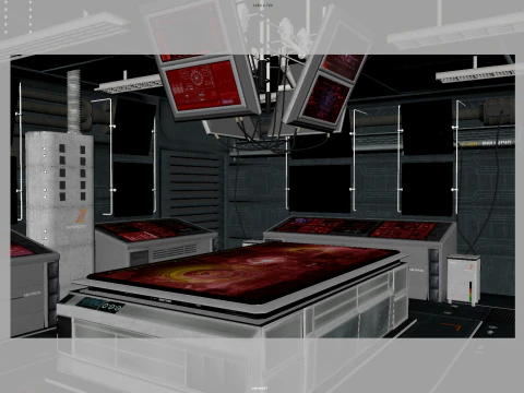 Spaceship Interior 3D Model