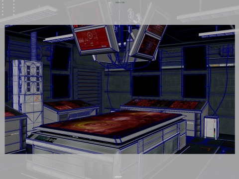 Spaceship Interior 3D 모델