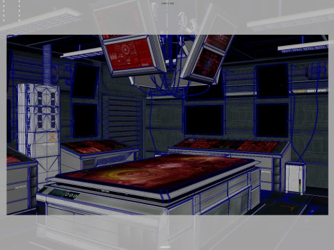 Spaceship Interior 3D Model