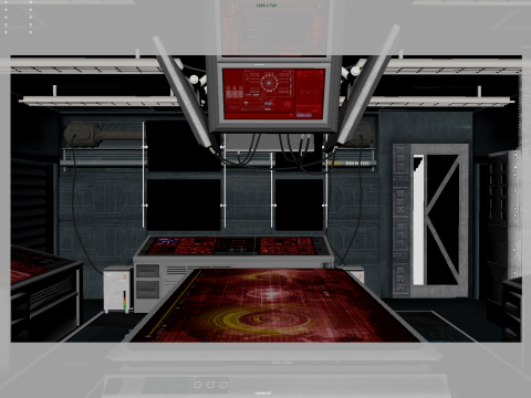 Spaceship Interior 3D 모델