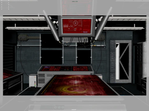 Spaceship Interior 3D Model