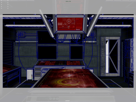 Spaceship Interior 3D 모델