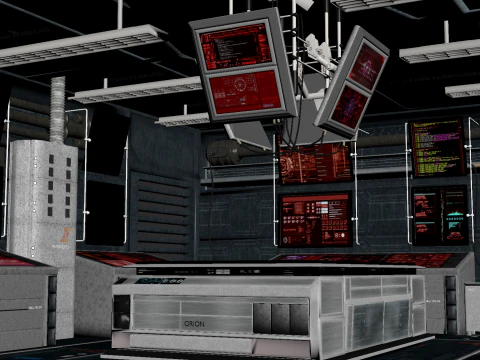 Spaceship Interior 3D Model