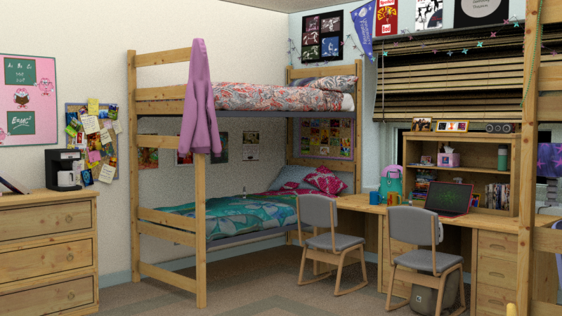 College dorm Modèle 3D .c4d .max .obj .3ds .fbx .stl .blend 